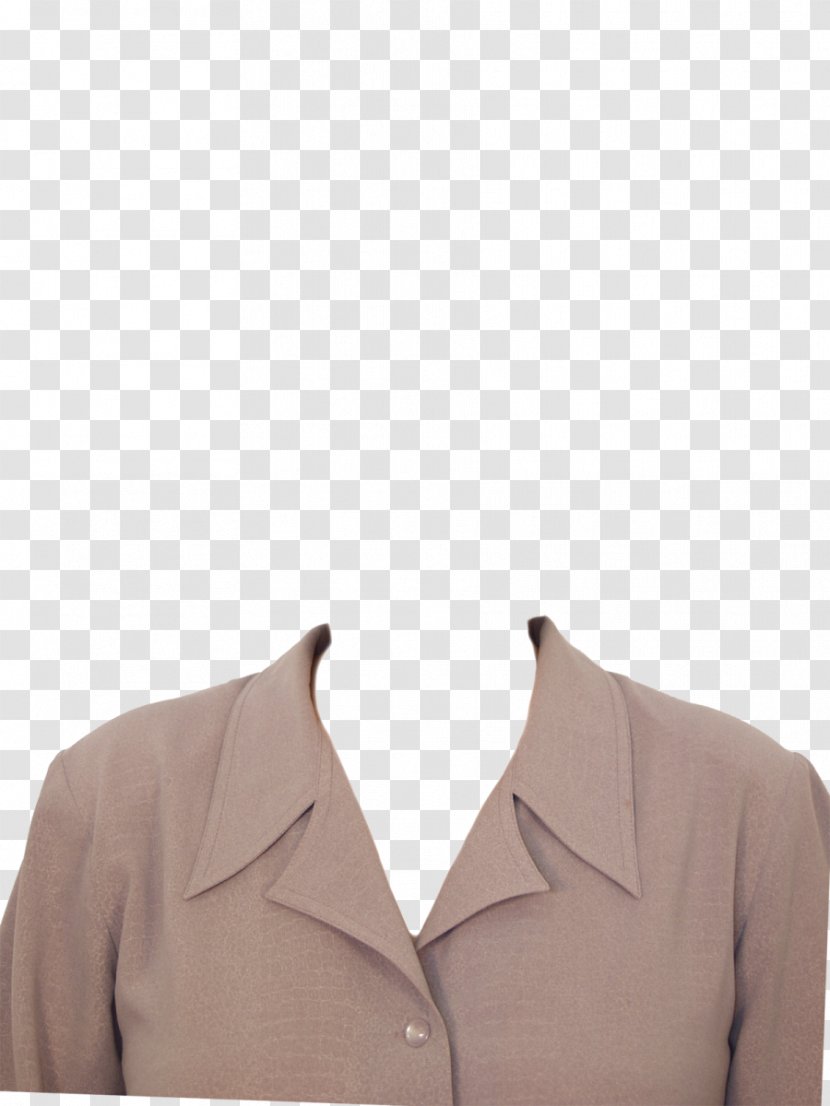 Outerwear Clothes Hanger Shoulder Collar Blouse - Clothing - Button Transparent PNG