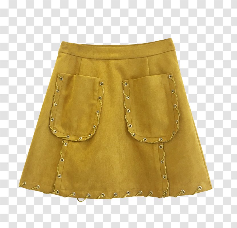 Yellow Skirt - Active Shorts - Ginger Transparent PNG