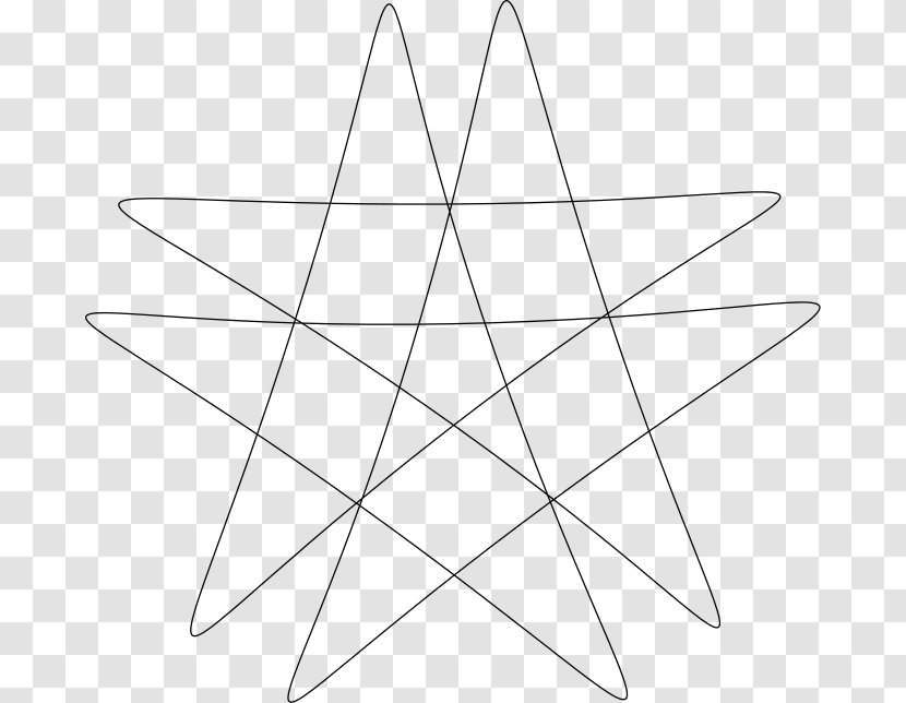 Triangle White Point Line Art - Black And Transparent PNG