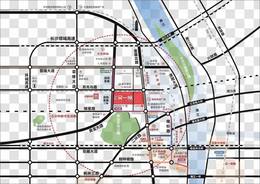 Changsha Administrative College Map Plan - Location - Planning Transparent PNG