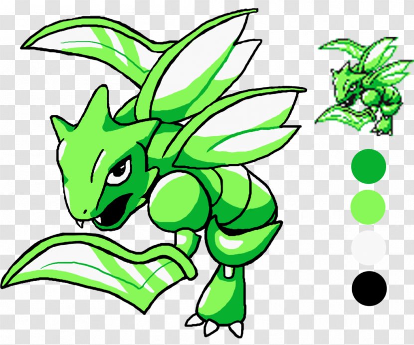 Pokémon Red And Blue Yellow FireRed LeafGreen Scyther Sprite - Scizor Transparent PNG