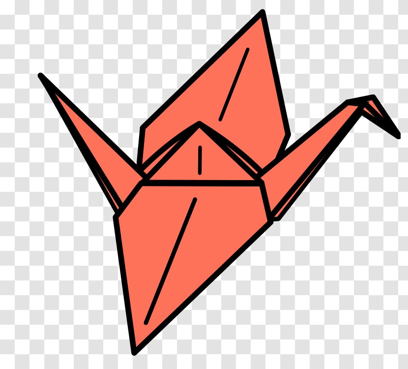 Thousand Origami Cranes Orizuru Clip Art - Point - Crane Transparent PNG