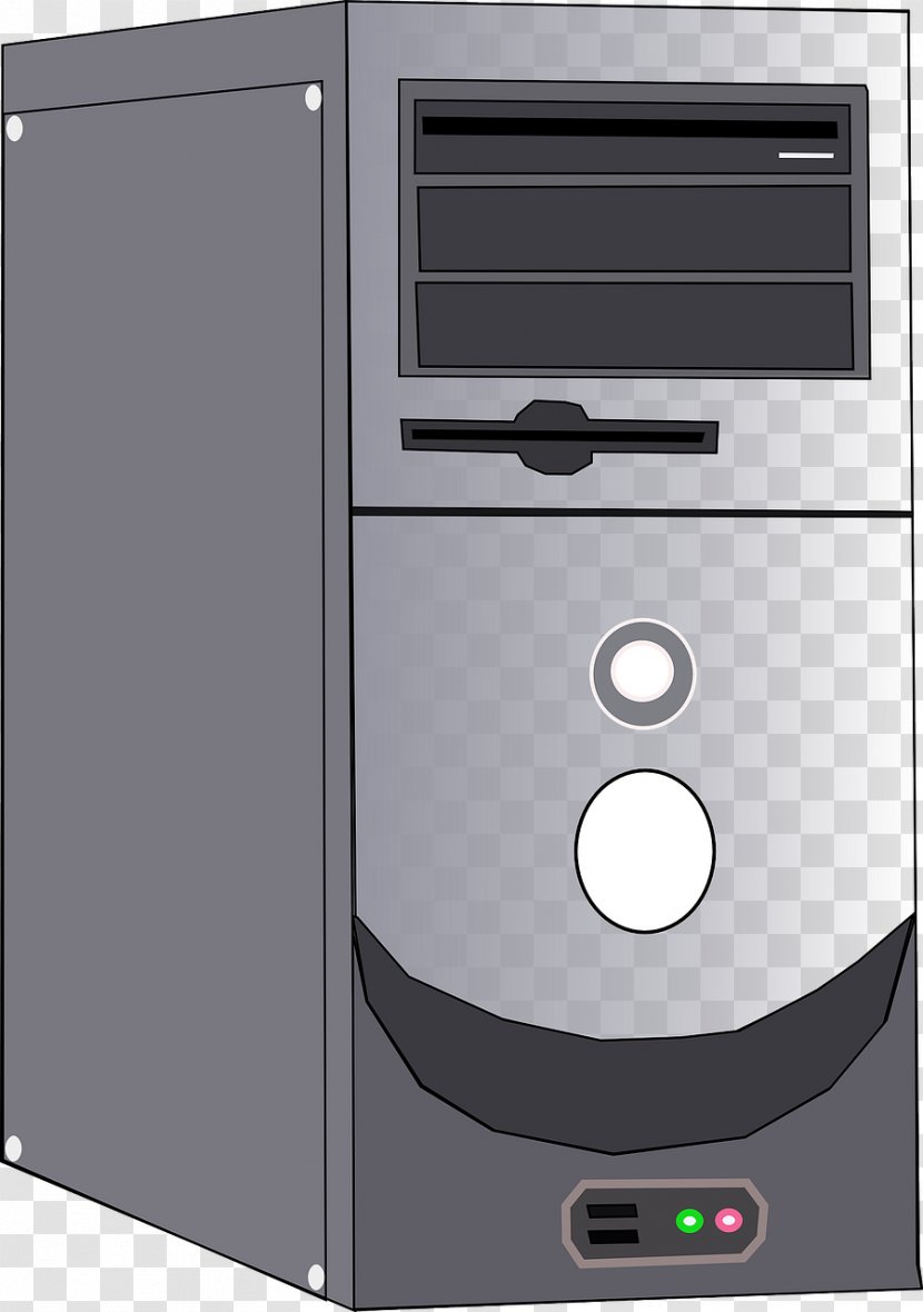 Computer Case Central Processing Unit Clip Art - Technology - Gray Server Transparent PNG