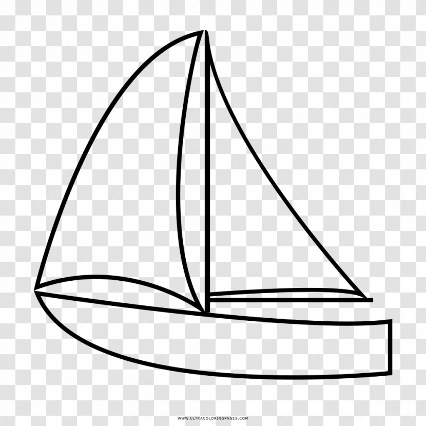 Sailing Ship Boat Drawing Coloring Book - Sailboat - Sail Transparent PNG