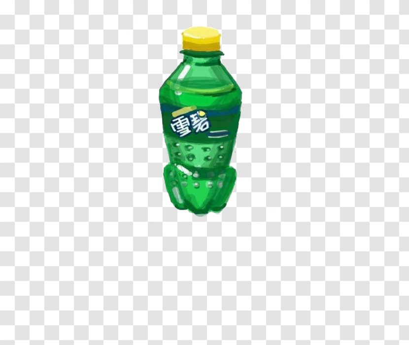 Sprite Zero Tea Drink Bottle - Cartoon Transparent PNG