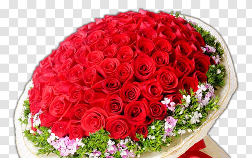 Cut Flowers Petal - Flower Bouquet - Big Rose Transparent PNG