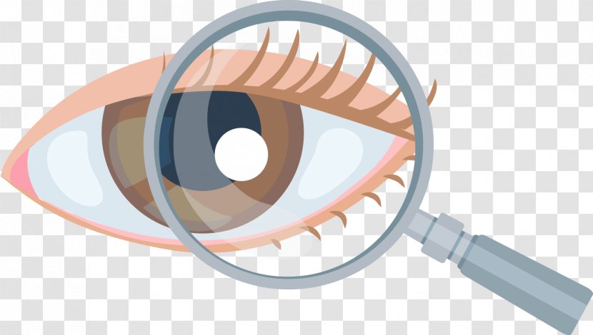 Eye Magnifying Glass Ophthalmology - Glasses - On Transparent PNG