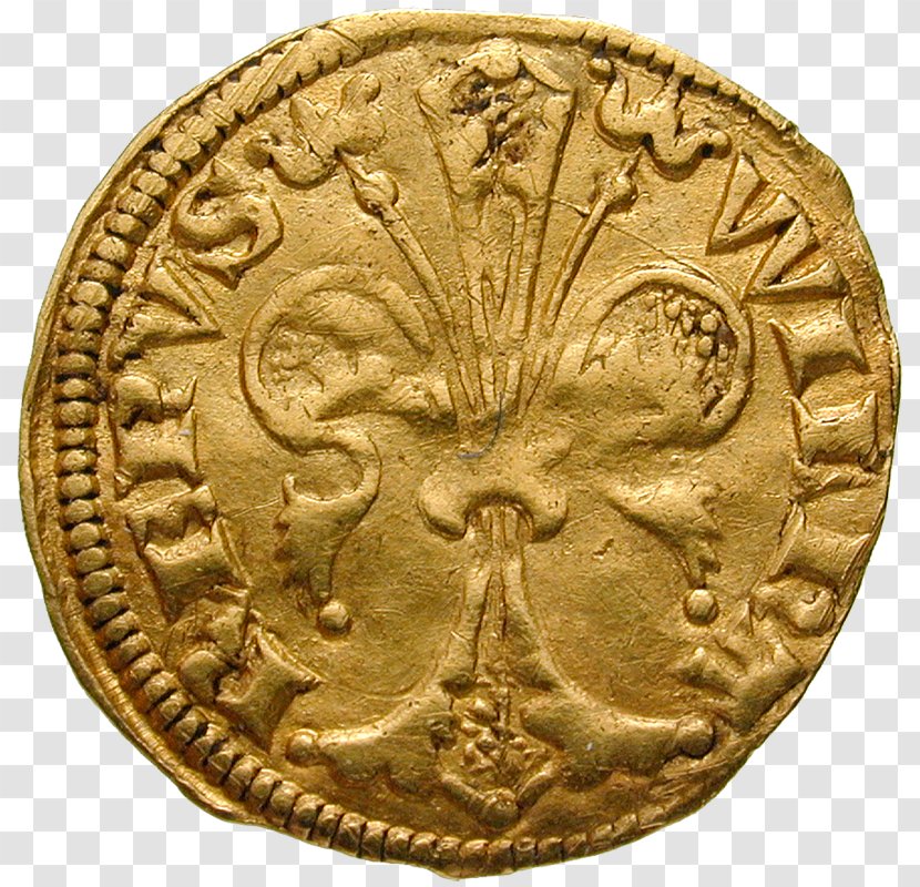 Gold Coin Republic Of Florence - Bronze Transparent PNG