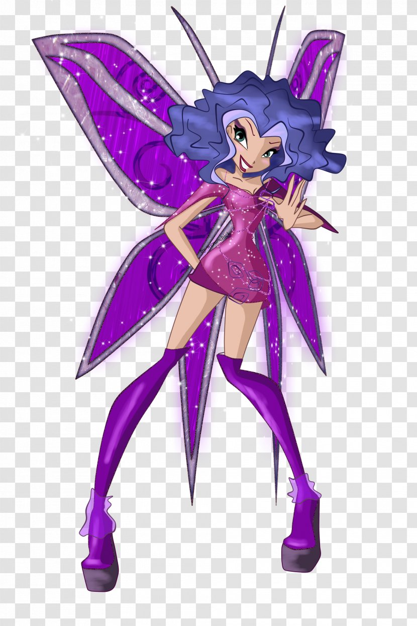 The Trix Bloom Tecna Fairy Witch - Violet Transparent PNG