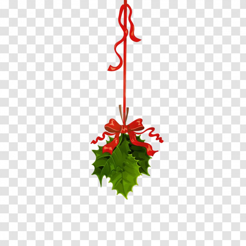 Christmas Ornament - Watercolor - Holly Transparent PNG