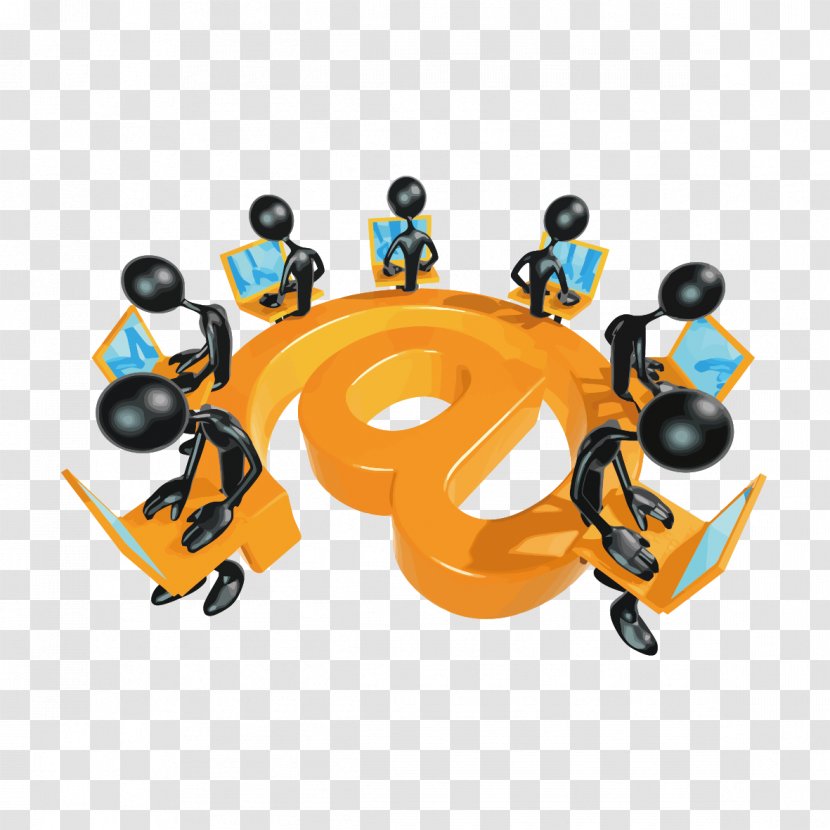 3D Computer Graphics - Magnifying Glass - Internet Business People Transparent PNG