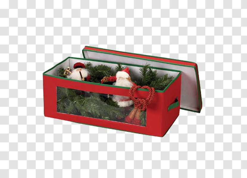 Box Wreath Christmas Flower Gift - Bag Transparent PNG