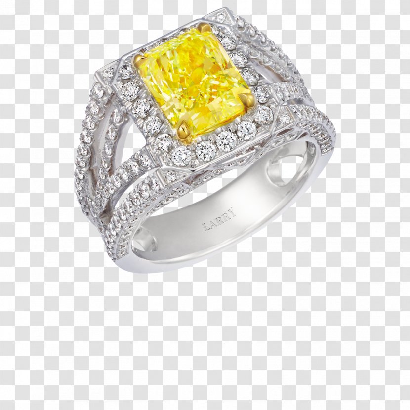 Crystal Diamond - Platinum - Ring Transparent PNG