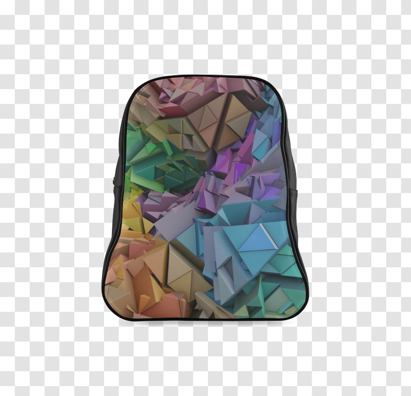 Handbag Rectangle Laptop Messenger Bags - Abstract 3d Geometrical Design Transparent PNG