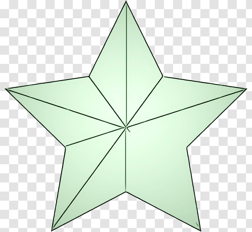 Green Leaf Symmetry Star Plant Transparent PNG
