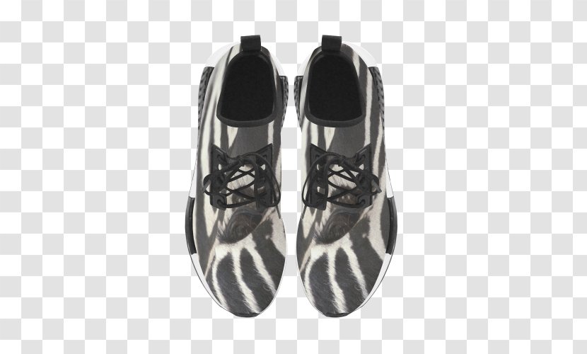 Sneakers Black Africa Shoe Canvas - Zebra Running Transparent PNG