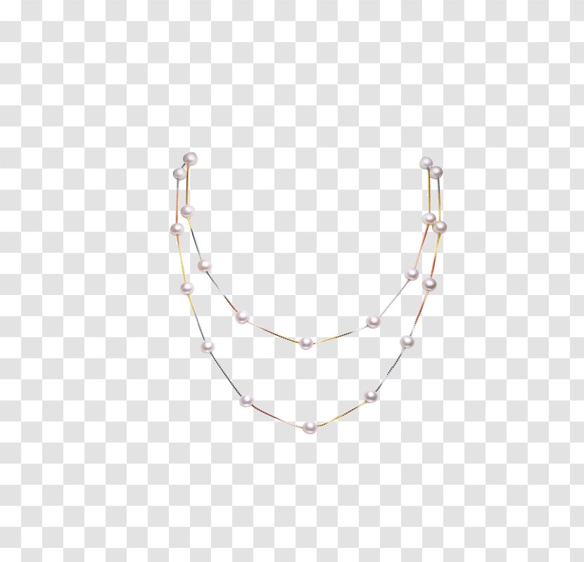 Necklace Chain Body Piercing Jewellery Pattern - Jewelry - Pearl Transparent PNG