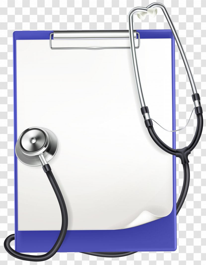 Stethoscope Medicine Clipboard Clip Art - Medical - Health Care Transparent PNG