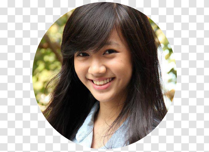 Long Hair Coloring Bangs Black - Tree - JKT 48 Transparent PNG