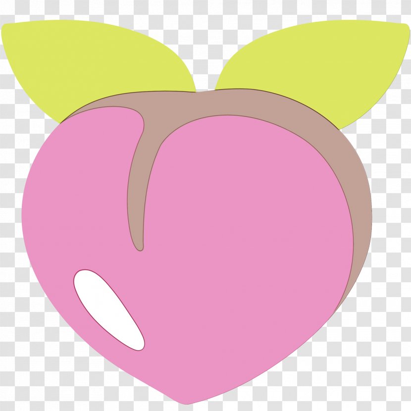 Heart Emoji Background - Fruit Ear Transparent PNG