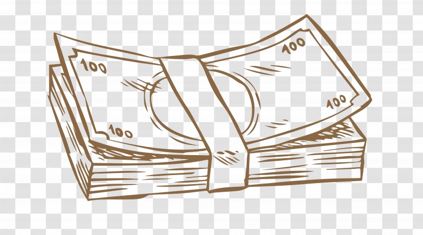Paper Drawing Banknote Cartoon Money Transparent PNG