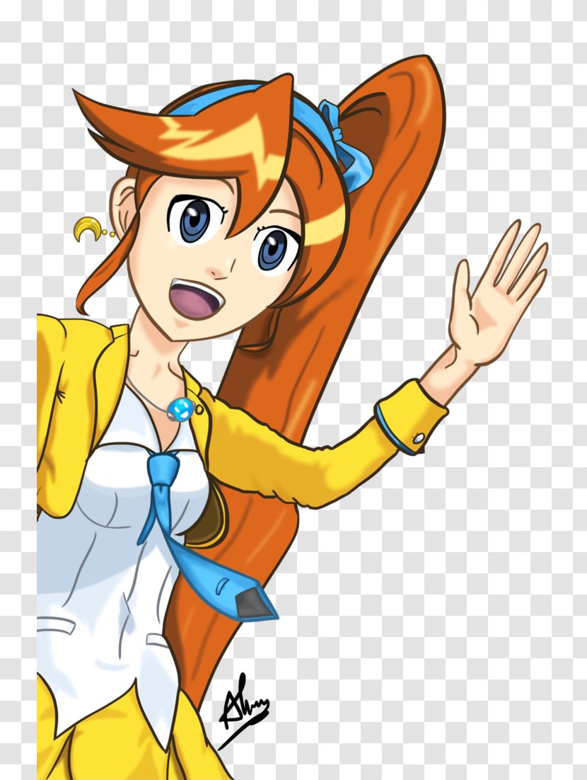 Athena Cykes Ace Attorney Art Character - Flower Transparent PNG