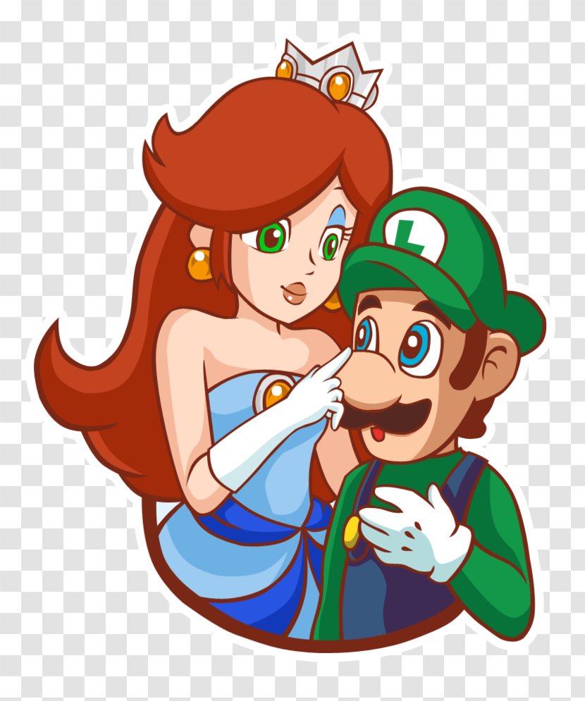 Princess Peach Luigi Mario Bros. Digital Art - Fictional Character Transparent PNG