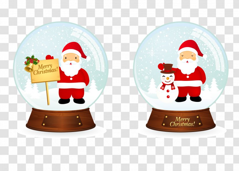 Santa Claus Christmas Ornament Snowball - Jul I Juli Transparent PNG