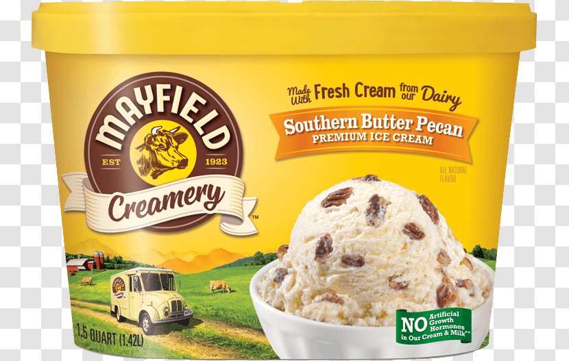 Ice Cream Milk Mayfield Dairy Moose Tracks - Chocolate - Southern Buttermilk Pie Transparent PNG