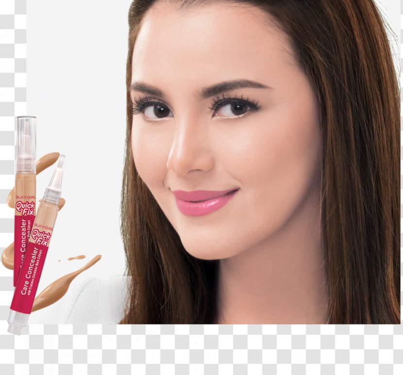 Lipstick Concealer Cosmetics Foundation Lip Gloss - Brown Hair Transparent PNG