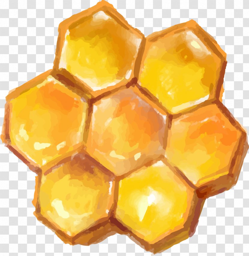 Honey Bee Honeycomb - Bees Decorative Elements Transparent PNG