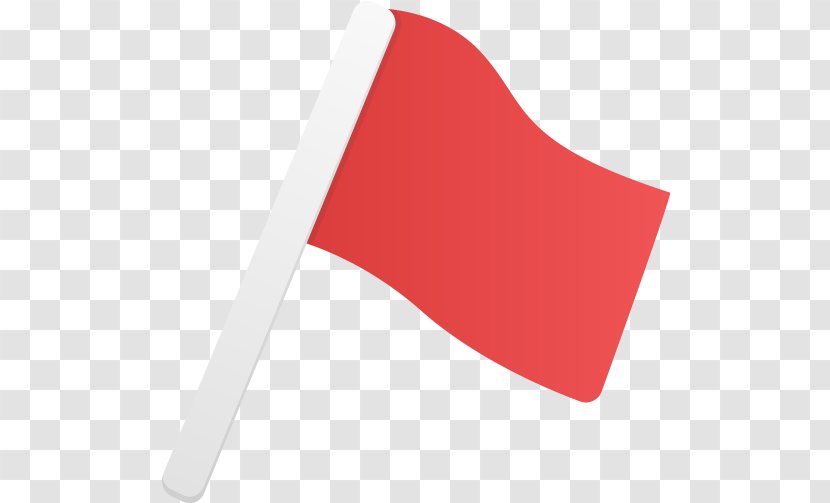 Flag Cartoon - Template - Red Transparent PNG