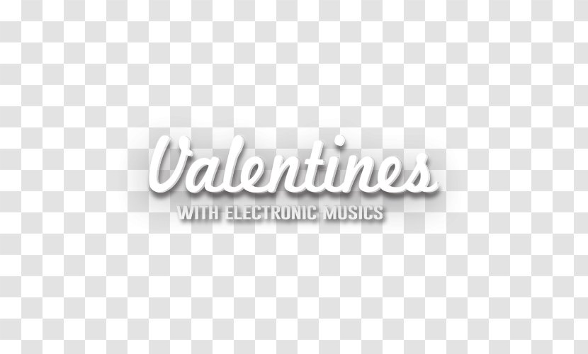 White Logo Brand Pattern - Black - Creative Valentine's Day Transparent PNG