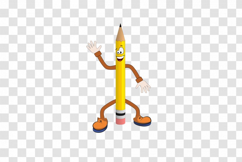 Cartoon Pencil Clip Art - Hand - Character Transparent PNG