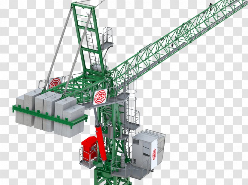 Level Luffing Crane Cần Trục Tháp Machine Hydraulics - Tower Transparent PNG
