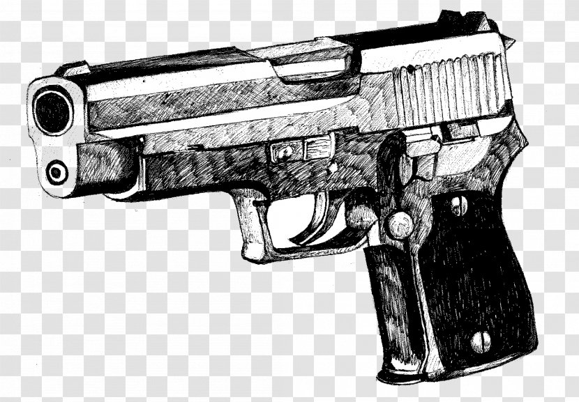 Firearm Ranged Weapon Trigger Air Gun - Watercolor - Gunshot Transparent PNG