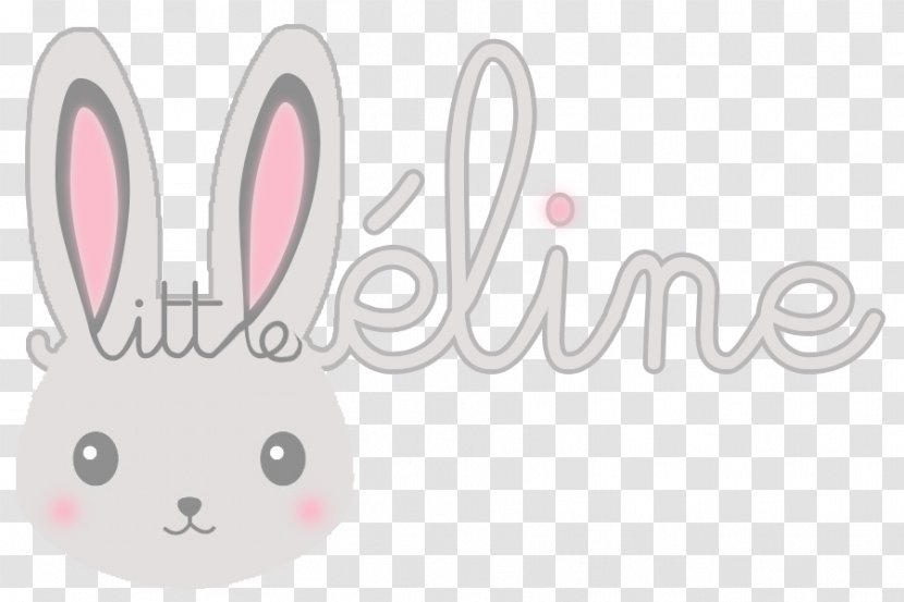 Easter Bunny Logo Font - Nose Transparent PNG