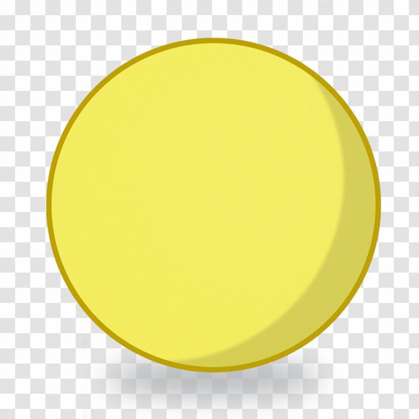 Circle Oval Yellow Material - Foam Transparent PNG