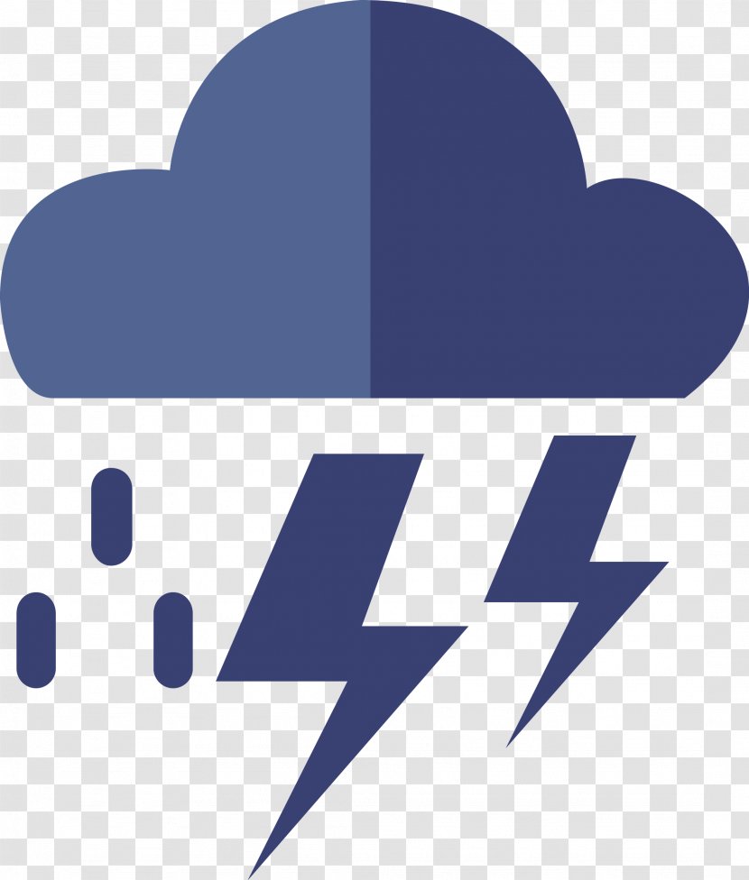 Weather Wind Cloud Icon - Heart - Lightning Vector Transparent PNG