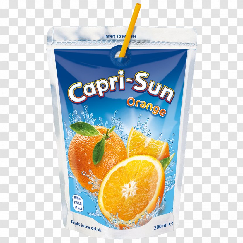 Orange Juice Capri Sun Drink - Food Transparent PNG