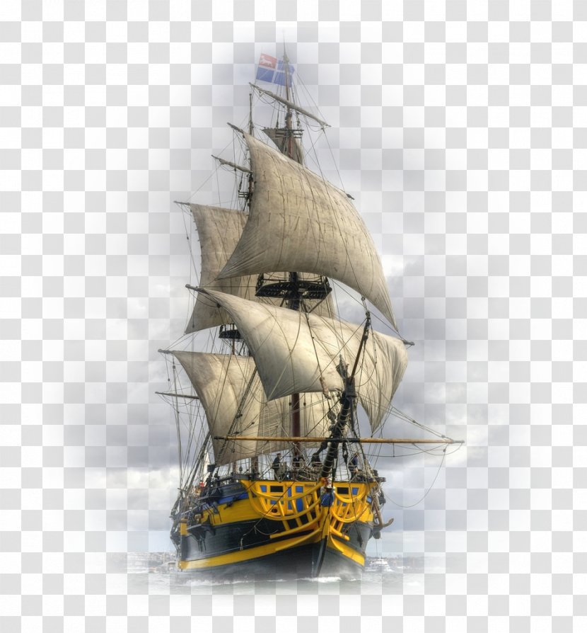 Sailing Ship Tall Sailboat - Pirate - Ships And Yacht Transparent PNG
