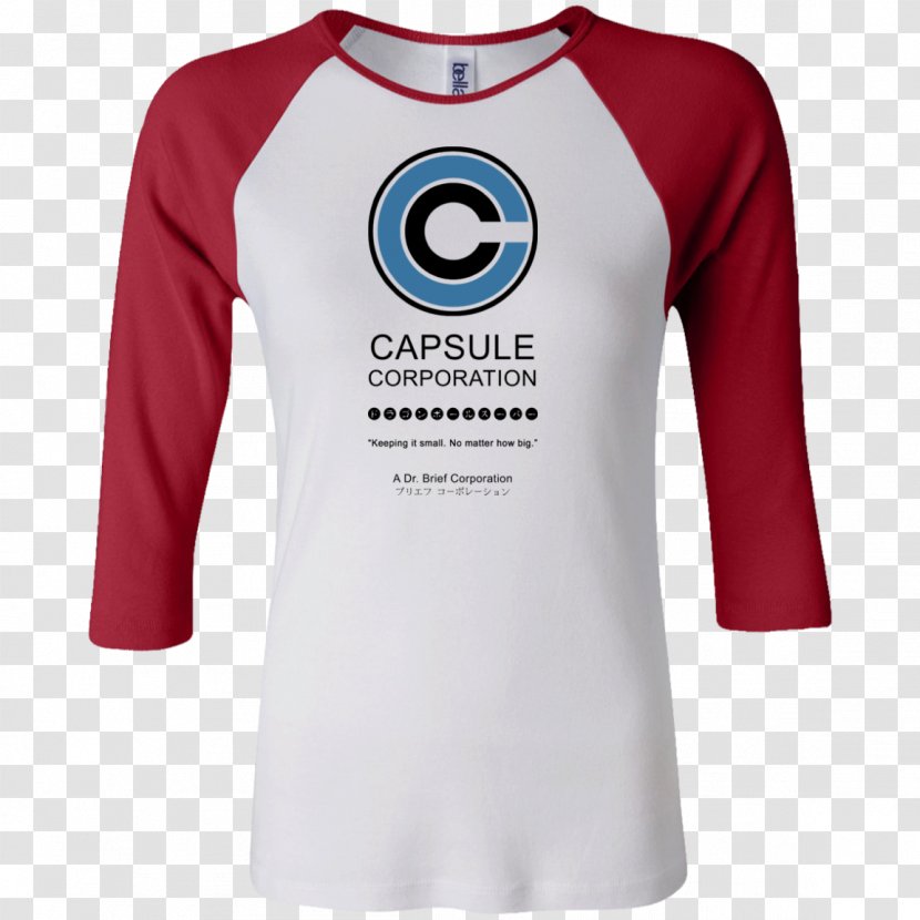 Long-sleeved T-shirt Hoodie Raglan Sleeve - Waistline - Capsule Corp Transparent PNG