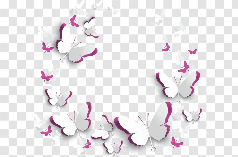 Paper Butterfly - Pink Transparent PNG