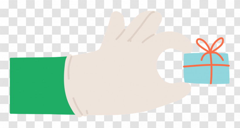 Hand Pinching Present Hand Gift Transparent PNG