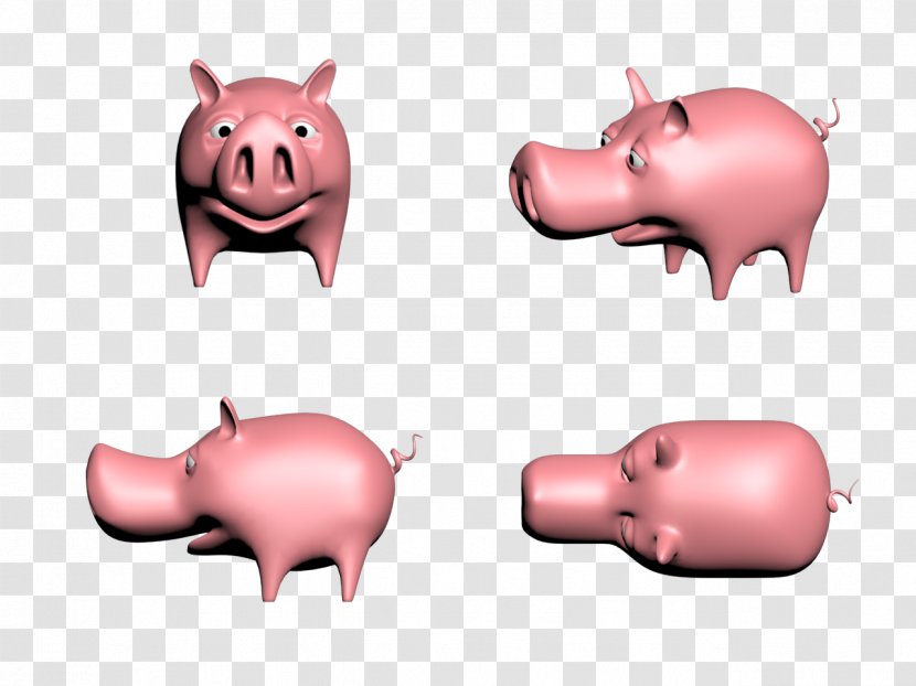 Piggy Bank Product Design Mouth - Pig Transparent PNG