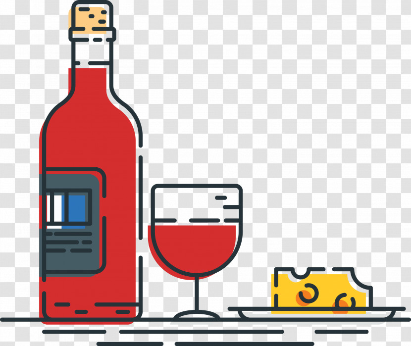 Wine Bottle Meter Line Transparent PNG