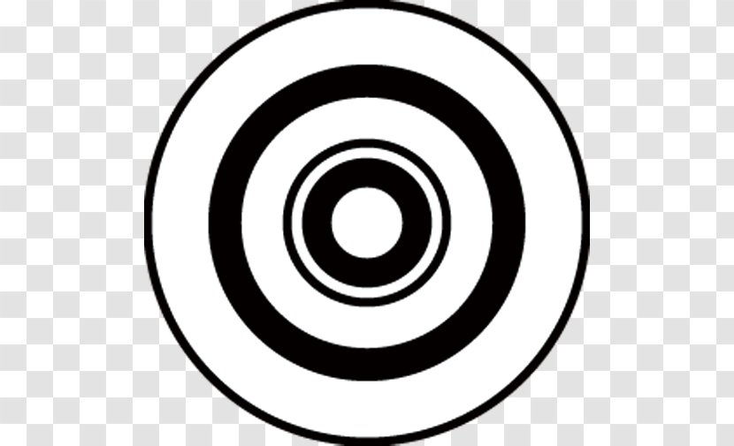Black And White Circle Area Technology Clip Art - Rim - Target Transparent PNG