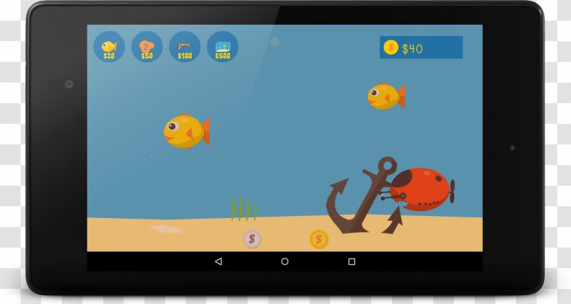 Fish Aquarium Tablet Computers Android NeuronDigital Handheld Devices - Gadget Transparent PNG