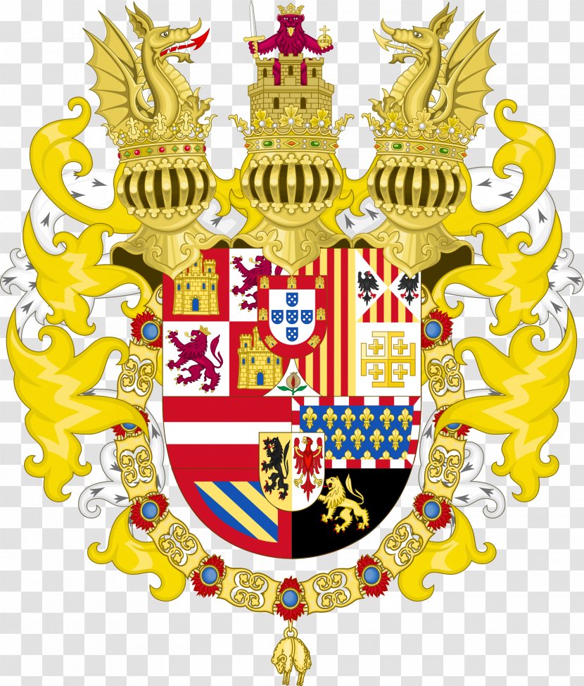 House Symbol - Coat Of Arms The King Spain - Emblem Crest Transparent PNG