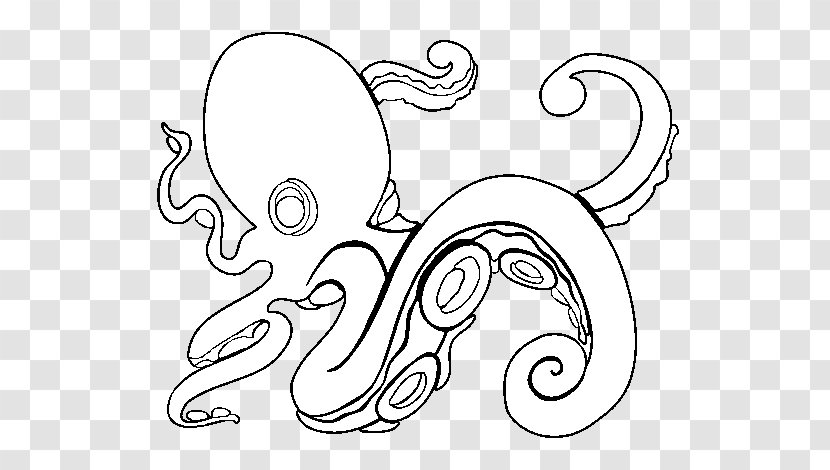 Line Art Drawing Clip - Heart - Octopus-cartoon Transparent PNG